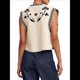 thumbnail image 3 of Chaleco de Vaquera, Atuendo Occidental para Mujer, Chaleco Bordado, Cárdigan Corto Sin Mangas, Top Bohemio. S, 3 of 7