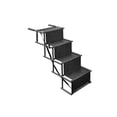 thumbnail image 2 of US Folding Dog Pet Steps Ramp Stairs Car Boot Portable Ladder Metal Accordion, 2 of 11