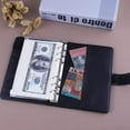 thumbnail image 4 of Antner A6 PU Leather Notebook Binder Refillable 6 Ring, Black, 4 of 7
