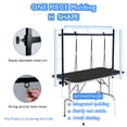 thumbnail image 2 of LEIBOU H-Shape Dog Grooming Arm Pet Supplies Grooming Table Arm with 3 Noose and Clamp Heavy Duty Aluminum Alloy Frame with 35.4” Adjustable Height and 36.2” ~ 50” Adjustable Width Dog Grooming Kit, 2 of 7