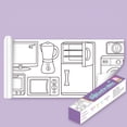 thumbnail image 2 of TIELUTT Kids Drawing Paper Roll 11.8x118 Inch Large Coloring Sheets For Children Dinosaur Life Theme Art Triangular Crayons Construction Hats for Kids Acidic Toilet Bowl Laundry Soap Station Tile Hea, 2 of 3