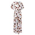 thumbnail image 1 of Vestido de fiesta de playa de verano con abertura floral maxi floral de moda para mujer L jinwen  Vestido maxi de la playa de las mujeres, 1 of 8