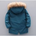 thumbnail image 2 of Abrigos De Invierno para Niños Chaqueta De Plumas Traje De Nieve con Capucha Parka Abrigo A Prueba De Viento Chaqueta con Capucha De Piel,Abrigo Acolchado De Felpa,140cm Grass Green Sailing Electrónica, 2 of 5