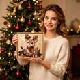 thumbnail image 7 of DIY Christmas Pearl Bead Art Kit for Beginners, Holiday Mosaic Craft Set with Canvas, Plastic Beads, Applicator Pen, Wax, Sorting Tray, Instructions & Photo Frame, Family DIY Wall Art Holiday Gift, 7 of 7