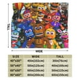 thumbnail image 3 of Ultra-Soft Micro Fleece Blanket Five Nights At Freddy'S Super Soft Plush Blanket For Winter Bedding Bed Couch Sofa For All Seasons 40"X30", 3 of 7