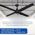 thumbnail image 4 of Ventilador De Techo Industrial Narvik 56 Pulgadas con Control de Pared, 4 of 5
