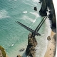 thumbnail image 5 of Designart "Expansive Coastal Views IV" Coastal Oversized Wall Clock, 5 of 5