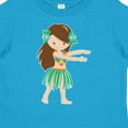 thumbnail image 4 of Inktastic Brown Haired Hula Girl Girls Toddler T-Shirt, 4 of 5
