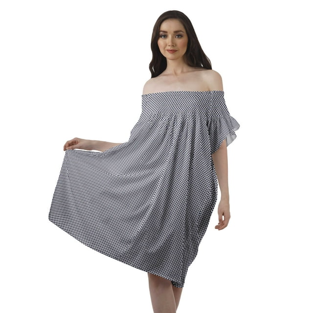Moomaya Printed Poly Crepe Tunic Plus Size Womens Dresses Sleeveless Ladies Top