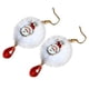 thumbnail image 1 of Womens Girls Festive1 Par Christmas Drop Dangle Earrings Joyas para Favores de de Navidad , santa esponjoso Salvador pendiente de tema navideño, 1 of 6