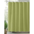 thumbnail image 2 of Sage Green Shower Curtain, Olive Solid Color Waterproof Shower Curtain Set with 12 Hooks Lightweight Washable Fabric Shower Curtains for Bathroom 72x78 Inches, 2 of 6