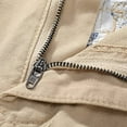 thumbnail image 5 of Fgnfyis Men's Drawstring Cargo Shorts Short Men's Cargo Trousers Available in Many Different Colours Shorts for Men Khaki 34, 5 of 9