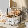 thumbnail image 3 of Organizador de cosméticos ZHIAI, transparente, apilable, 2 cajones acrílicos, 3 of 6