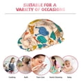 thumbnail image 6 of Kdxio Small Animals with Knit Hat Pattern Print Shower Cap for Women,Elastic and Reusable,Double Waterproof Layers Bathing Hat, 6 of 6