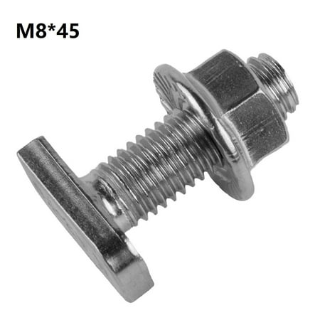 

304 Stainless Steel Hammer Head Screws with Flange Nuts M8 (Pack of 20) DIN 6923