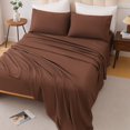 thumbnail image 5 of 4 Piece Queen Bed Set Cotton Blend Skin Friendly Breathable Bedding with Sheet Pillowcase, 5 of 7