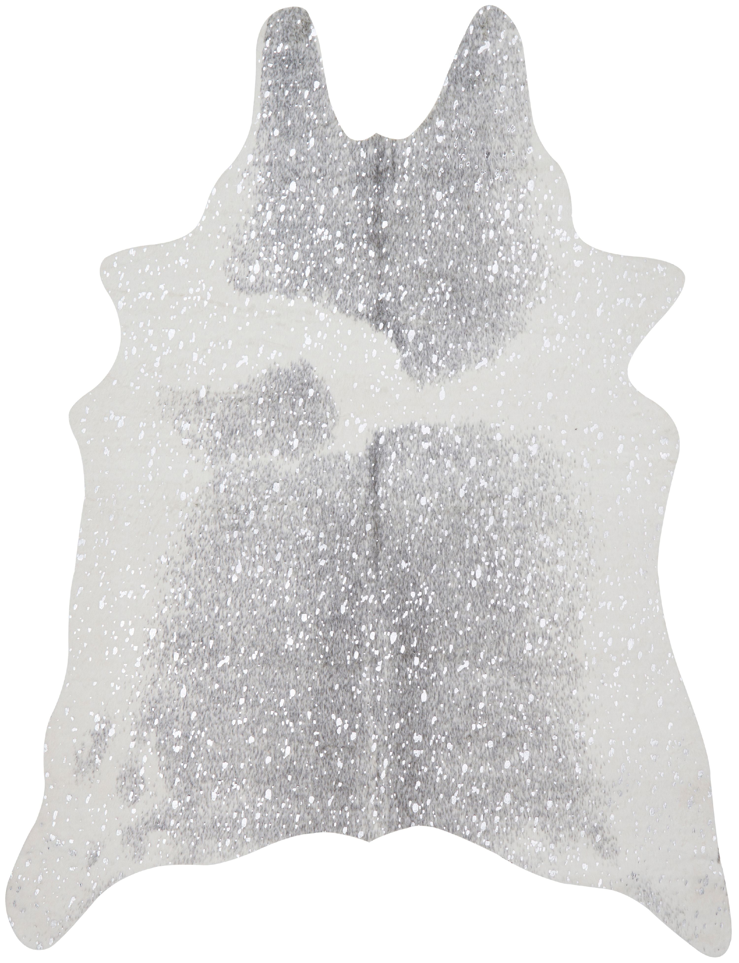 Loloi II Bryce Faux Cowhide Grey / Silver Area Rug