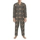 thumbnail image 3 of Fotbe Animal Paw Pijama de Hombre con Estampado de Manga Larga, Conjunto de 2 Piezas, Ropa de Dormir Suave y Cómoda con Bolsillos-Large, 3 of 7