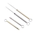 thumbnail image 2 of Portable Environmental Toothpick Outdoor Camping Picnic Toothpick T-itanium Alloy Carrying Fruit Sign Metal Toothpick, 2 of 9