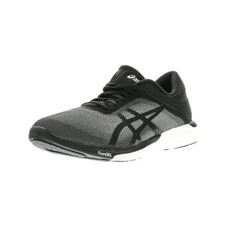 Asics Women's Fuzex Rush Mid Grey / Black White Ankle-High Running Shoe -