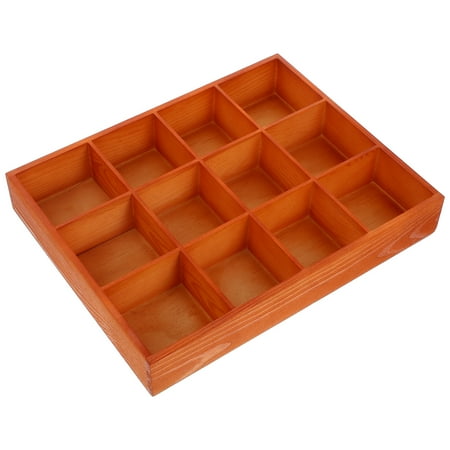 Worgeous Wooden Divided Tray For Organizing Socks Underwear Accessories Wooden Drawer Organizer Storage Box For Belts Ties Bras Briefs Socks Jewelry Tea Bag