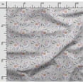 thumbnail image 2 of Soimoi Llama Alpaca Printed, Cotton Fleece, Fabric by The Yard Sewing DIY Stretch Fabric 56 Inches Wide, WarmFabric for Hats, Coats, Gloves, Blankets, Gray, 2 of 5
