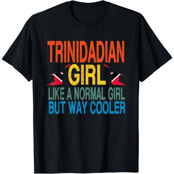 Trinidadian Girl - Trinidad And Tobago Flag T-Shirt