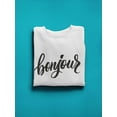 thumbnail image 3 of Bonjour! Design Sweatshirt Men -Image by Shutterstock, Male 4X-Large, 3 of 4