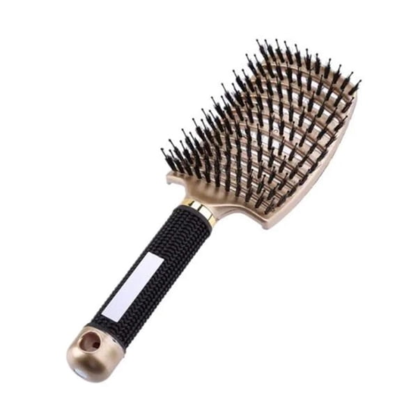 Hair Brush Cushion Paddle Boar Bristle Hairbrush with Nylon Pins, Detangling Hair Brush for Long,