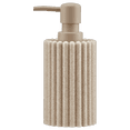thumbnail image 1 of Bouclair Beige Ribbed Soap Pump, 1 of 3