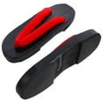 thumbnail image 4 of GAXIRE Red Cloth Clog Sandals with Flat Sole for Men 1 Pair Japanese Style 36-40, 4 of 8