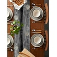 thumbnail image 2 of Grey Oil Painting Table Runner Cotton Linen 90 Inch Holiday Dresser Scarves, Modern Abstract Graffiti Street Art Tablerunner for Kitchen Coffee Dining Bedroom Dinner Scarf Décor 13''x90'', 2 of 9