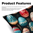 thumbnail image 2 of Easter Elegant Velvet Throw Pillow Covers and Inserts - Set of 2, Available in 16x16, 18x18, 20x20 Inches for Home Decor, Unique Patterns for Sofa, Bed, and More, 2 of 6