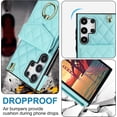 thumbnail image 3 of S24 Ultra Phone Case Wallet,RFID Blocking Case Wallet with Card Holder and Kickstand,Leather Cell Phone Case with Compatible with Samsung Galaxy S24/S24 +/S24 Plus (Mint Green, S24 Ultra), 3 of 9