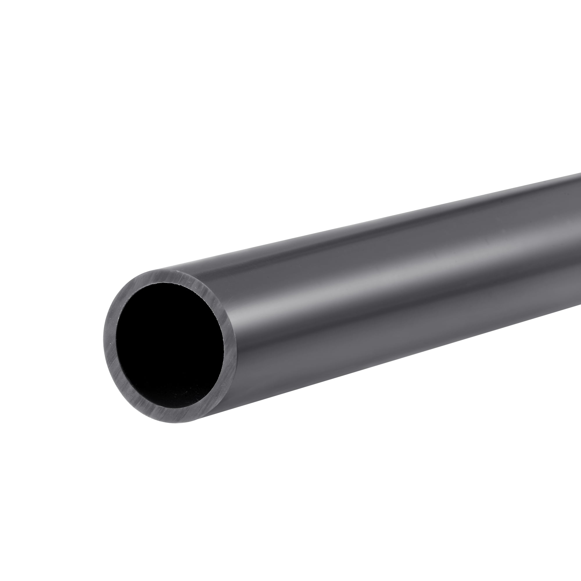 Uxcell 16mm ID 20mm OD 0.35m Dark Grey PVC Rigid Round Pipe High Impact