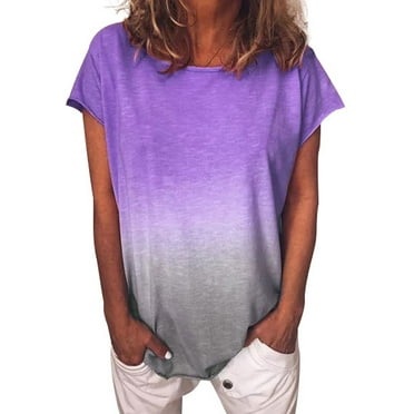 Time and Tru Women's Short Sleeve V-Neck Tunic T-Shirt - Walmart.com