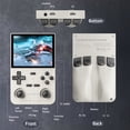 thumbnail image 4 of Consola Videojuegos Portátil Retro K36 Pantalla IPS 3 5 Pulgadas 16000 Juegos (Gris 64G), 4 of 9