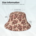 thumbnail image 3 of Yiaed Snake Print Reflective Stripe Bucket Hat Unisex Funny Outdoor Fisherman Cap Beach Sun Hat, 3 of 5