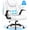 White, variant on CloudRest Pro Office Chair, 400LBS Wide Seat Ergonomic Computer Desk Chair High Back Executive Leather Chair Adjustable Task Chair Lumbar Back, Black