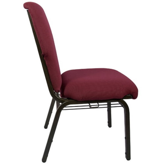 Advantage Maroon Church Chair - 21 in. Wide