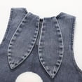 thumbnail image 5 of Toddler Baby Easter Outfit Denim Overall Pants for Boys Girls Bunny Ear Romper with Pom Pom Tail Jeans Jumpsuit, 5 of 8