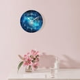 thumbnail image 3 of 10 Inch Wall Clock Battery Operated Silent Clock Decorative for Office, Kitchen, Outdoor, Living Room，Awesome Spiral Galaxy Earth Image, 3 of 4