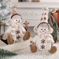 thumbnail image 4 of Adornos Interiores para el Hogar MuñEco de Nieve de Patas MuñEco de Punto MarróN CáLido DecoracióN del Hogar Sofá de la Sala de Estar, 4 of 5