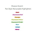 thumbnail image 5 of Sharpie Accent Retractable Highlighters, Chisel Tip, Fluorescent Yellow, Box of 12, 5 of 7