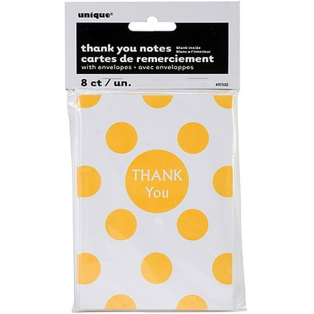 Polka Dot Thank You Cards, 8-Pack