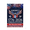 thumbnail image 2 of Lksixu America 250th Anniversary Garden Flag, 1776-2026 Commemorative USA 250 Years Banner, Double-Sided Cotton Linen Bald Eagle Design Patriotic Yard Sign, 4th of July Decorations for Outdoor Lawn, 2 of 6