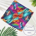 thumbnail image 3 of Unicorn Breathable Chiffon Dog Scarf 2-Pack - Translucent Lightweight Pet Collars, Size 16x16x22.8in and 20.9x20.9x30in, 3 of 5