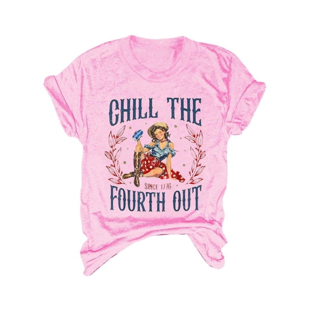 Blusas de Manga Corta para las Mujeres Divertida Impresión Cuello Redondo Camiseta Vintage, Blusas de Primavera para las Mujeres