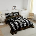 thumbnail image 2 of Erosebridal Camo American Flag Comforter Set Queen Size,Vintage Grey Black Camouflage Bedding for Youth Teens,Hunting Deer Wild Animal Duvet Insert Geometric Stars Stripes Down Comforter 3Pcs, 2 of 6