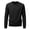 146#Black, variant on Mens Soft Textured Pullover Sweatshirts Waffle Knit Crew Neck Solid Color Long Sleeve Tops for Men Red XL